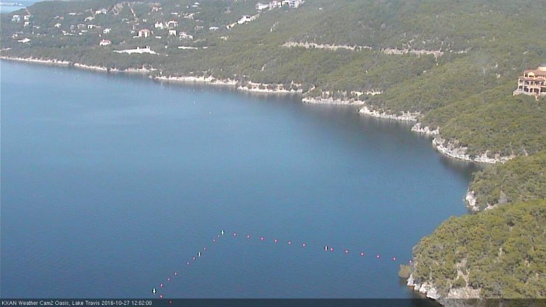 Lake Travis webcam, October 27, 2016 11:05 AM CT