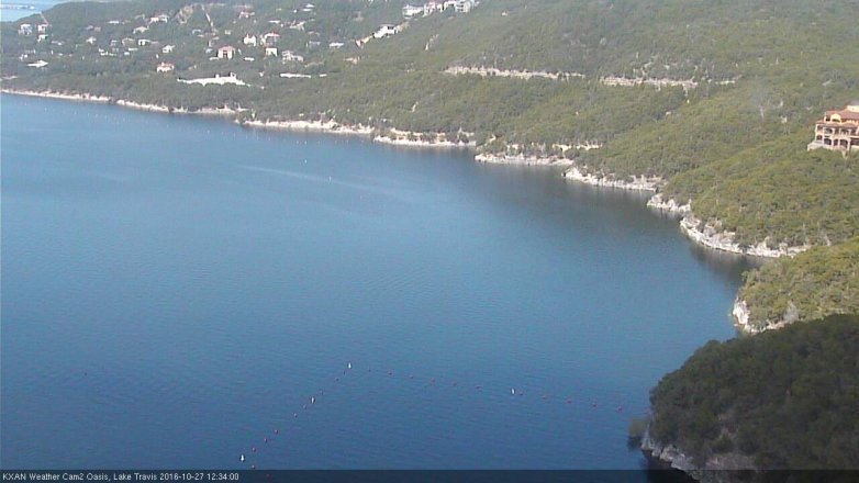 Lake Travis webcam, October 27, 2016 12:00 PM CT