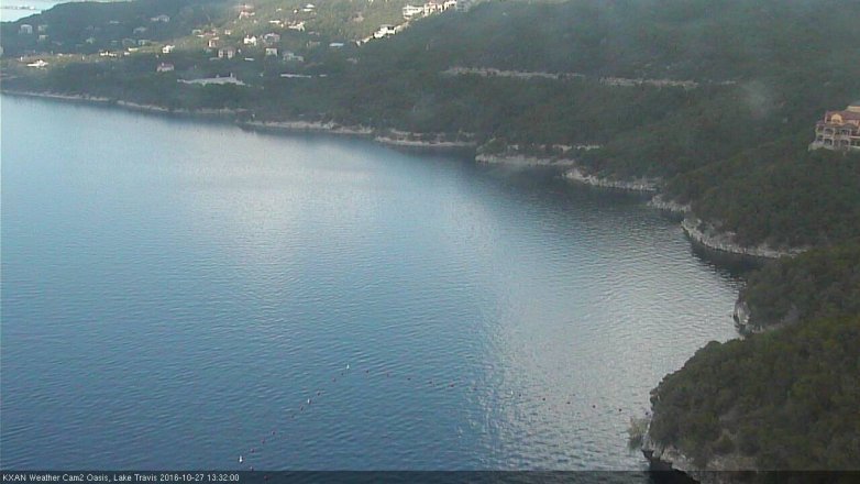 Lake Travis webcam, October 27, 2016 12:40 PM CT