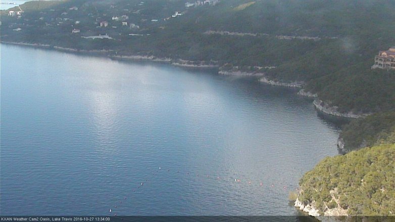 Lake Travis webcam, October 27, 2016 1:05 PM CT