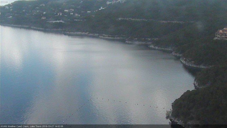 Lake Travis webcam, October 27, 2016 1:10 PM CT