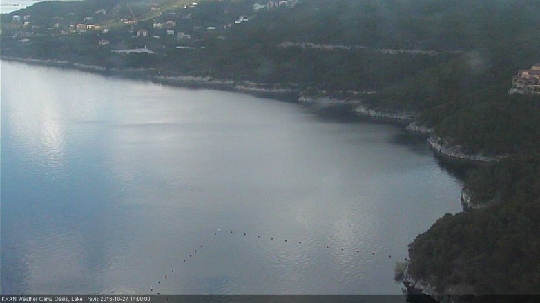 Lake Travis webcam, October 27, 2016 1:30 PM CT