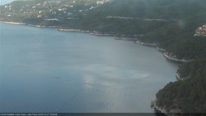 Lake Travis webcam, October 27, 2016 2:20 PM CT