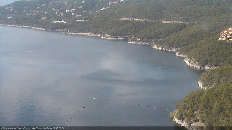 Lake Travis webcam, October 27, 2016 2:40 PM CT