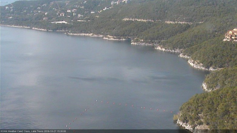 Lake Travis webcam, October 27, 2016 2:50 PM CT