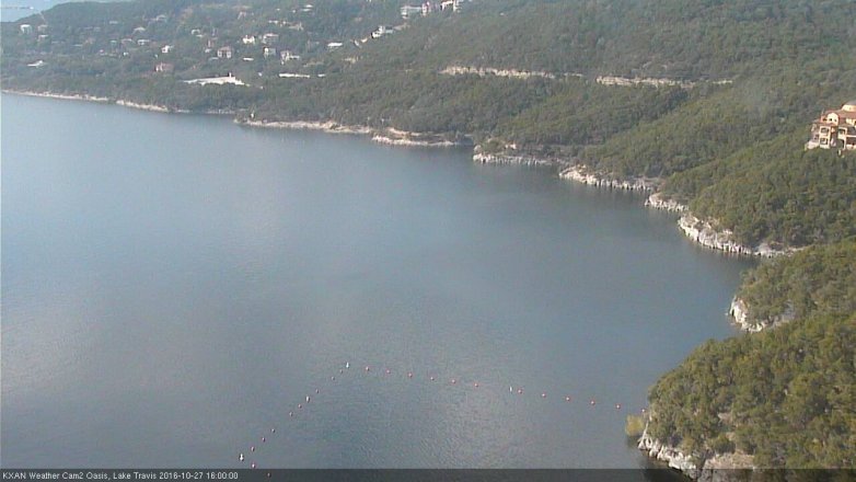 Lake Travis webcam, October 27, 2016 3:30 PM CT