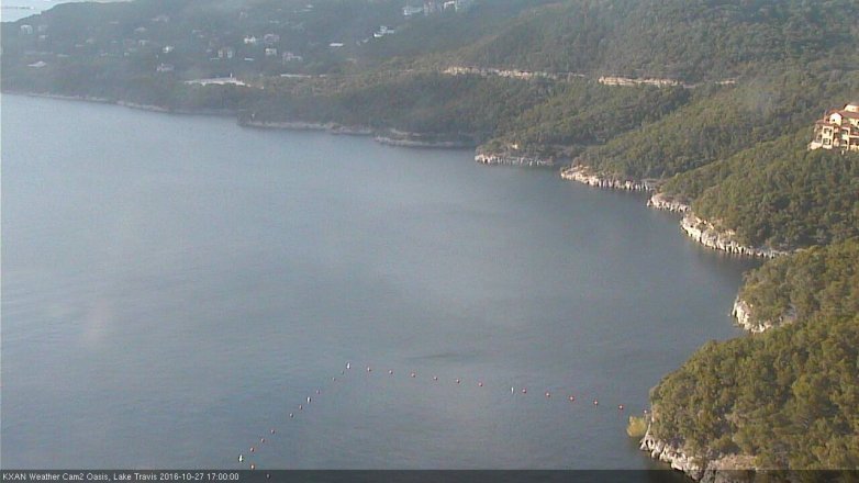 Lake Travis webcam, October 27, 2016 4:05 PM CT