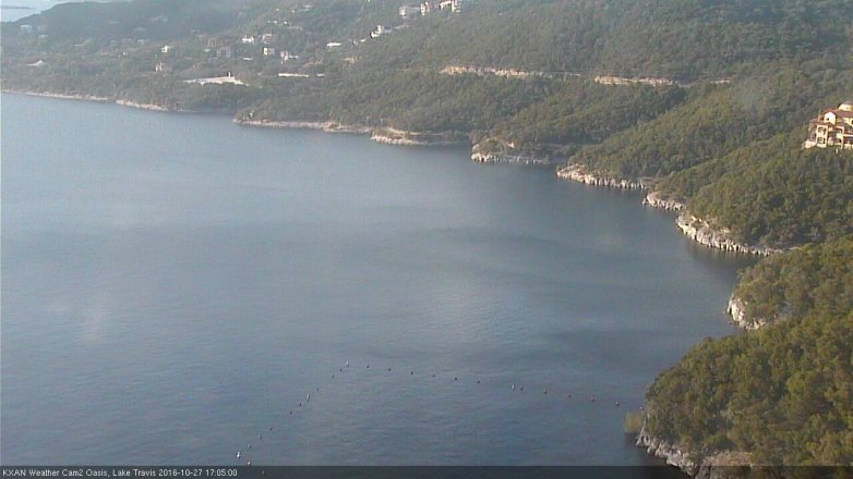 Lake Travis webcam, October 27, 2016 4:15 PM CT
