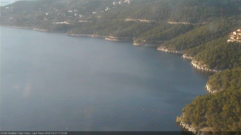 Lake Travis webcam, October 27, 2016 4:45 PM CT