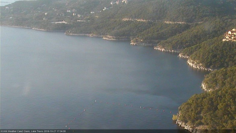 Lake Travis webcam, October 27, 2016 4:55 PM CT
