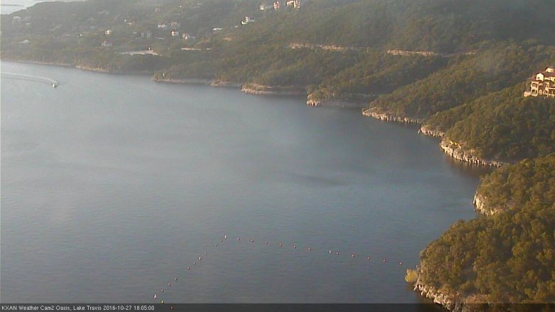 Lake Travis webcam, October 27, 2016 5:15 PM CT