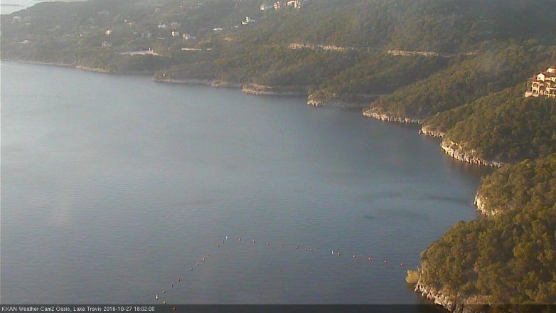 Lake Travis webcam, October 27, 2016 5:25 PM CT