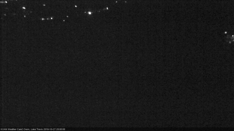 Lake Travis webcam, October 27, 2016 7:05 PM CT