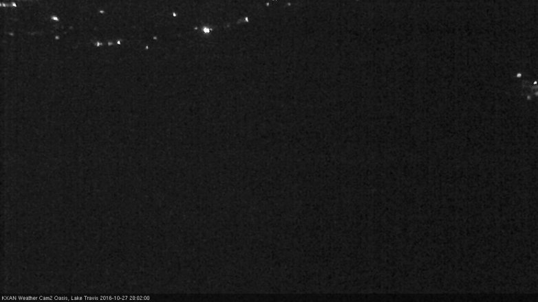 Lake Travis webcam, October 27, 2016 7:30 PM CT