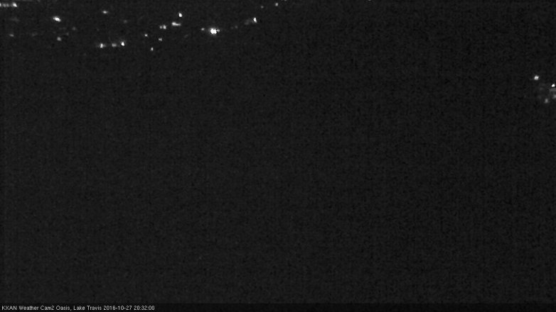 Lake Travis webcam, October 27, 2016 7:50 PM CT