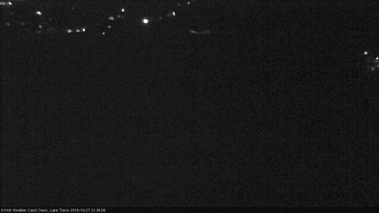 Lake Travis webcam, October 27, 2016 8:40 PM CT