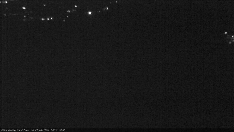Lake Travis webcam, October 27, 2016 8:50 PM CT
