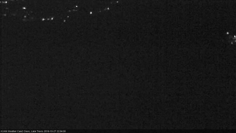 Lake Travis webcam, October 27, 2016 9:10 PM CT