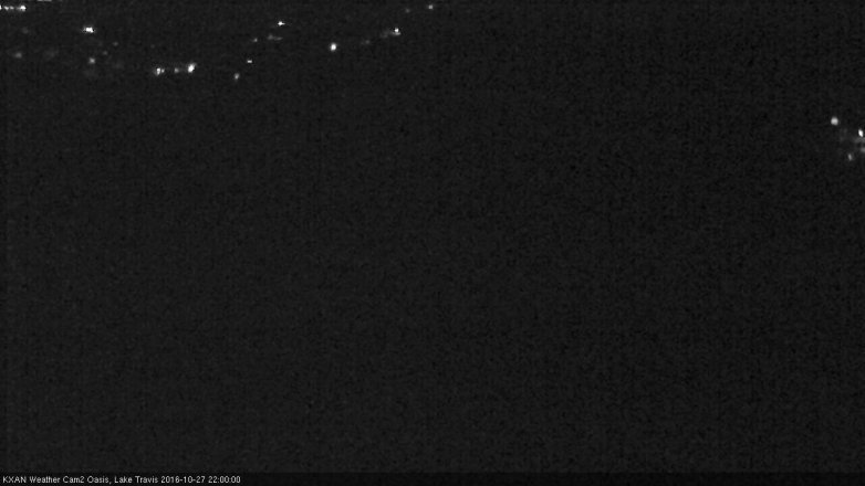 Lake Travis webcam, October 27, 2016 9:25 PM CT