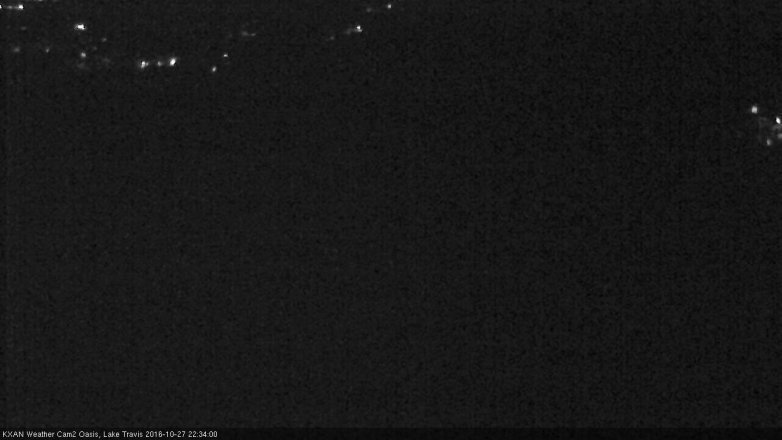 Lake Travis webcam, October 27, 2016 10:05 PM CT