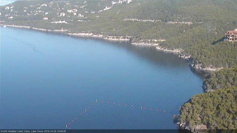 Lake Travis webcam, October 28, 2016 9:35 AM CT
