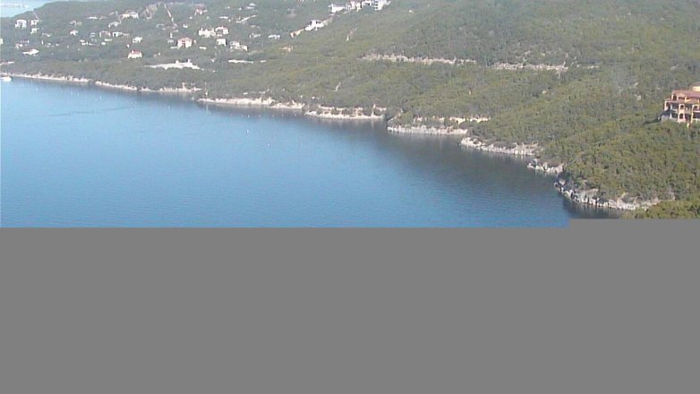 Lake Travis webcam, October 28, 2016 9:45 AM CT