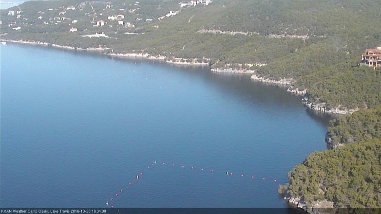 Lake Travis webcam, October 28, 2016 10:05 AM CT