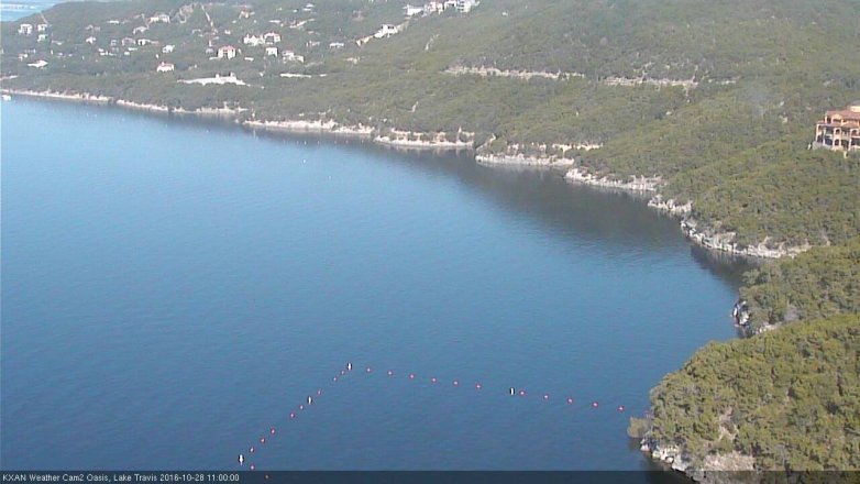 Lake Travis webcam, October 28, 2016 10:30 AM CT