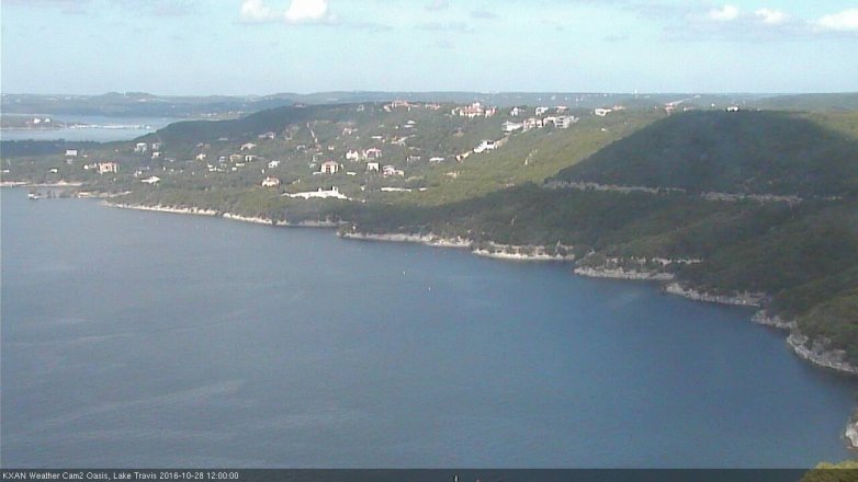 Lake Travis webcam, October 28, 2016 11:05 AM CT