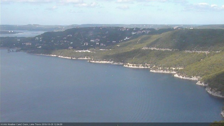 Lake Travis webcam, October 28, 2016 11:10 AM CT