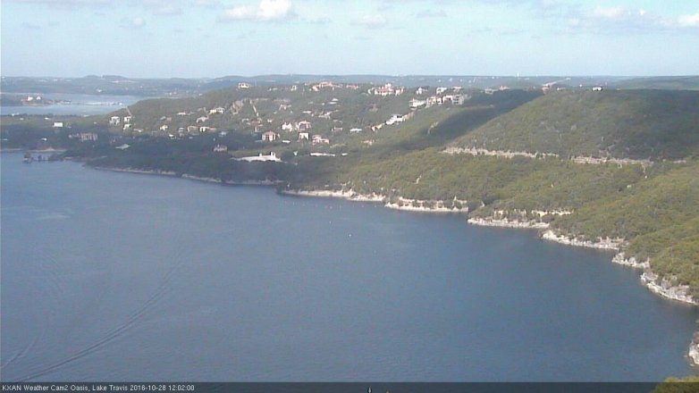 Lake Travis webcam, October 28, 2016 11:30 AM CT