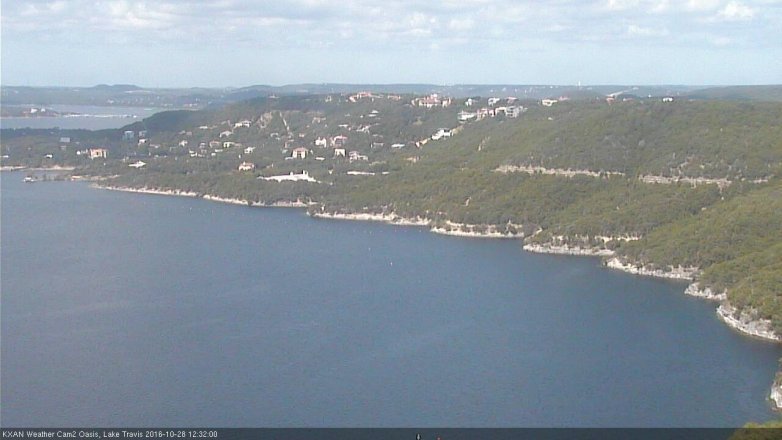 Lake Travis webcam, October 28, 2016 11:50 AM CT