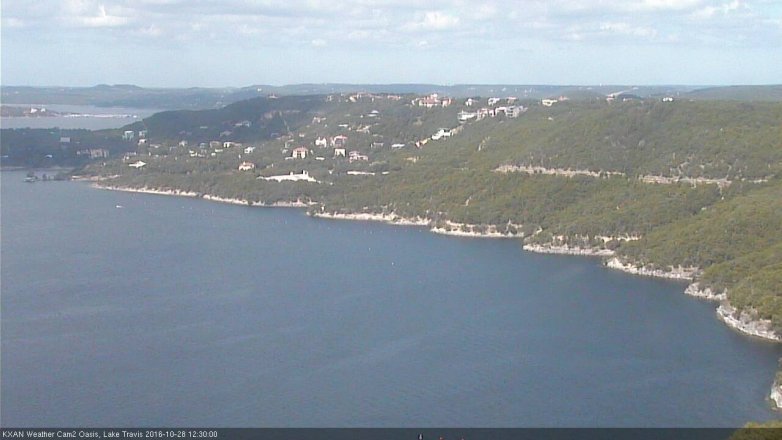 Lake Travis webcam, October 28, 2016 12:00 PM CT