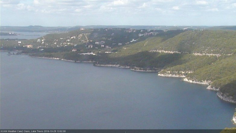 Lake Travis webcam, October 28, 2016 12:05 PM CT