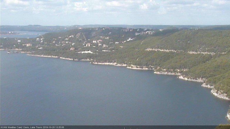 Lake Travis webcam, October 28, 2016 12:50 PM CT