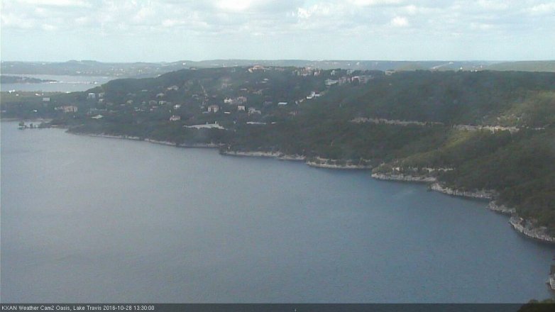Lake Travis webcam, October 28, 2016 12:55 PM CT