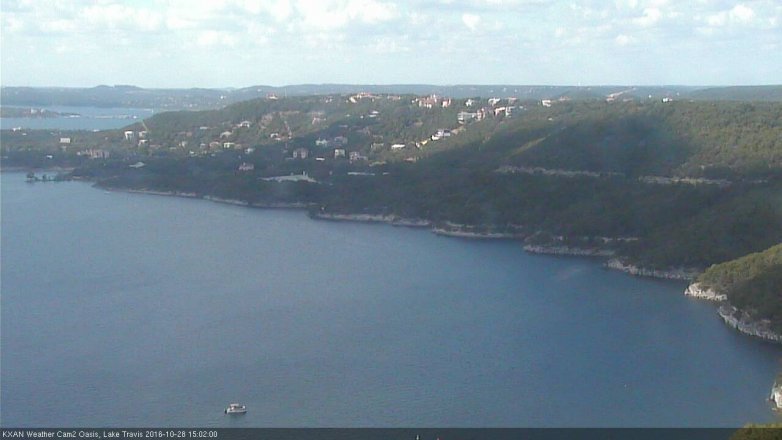 Lake Travis webcam, October 28, 2016 2:15 PM CT