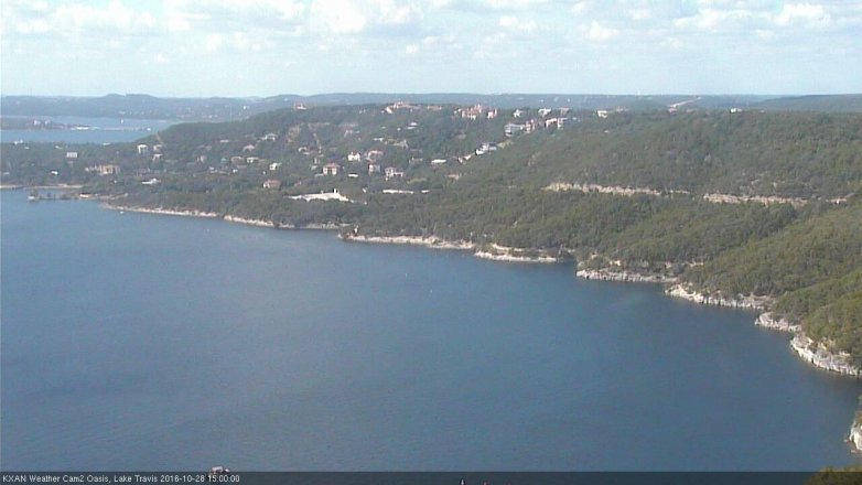 Lake Travis webcam, October 28, 2016 2:25 PM CT