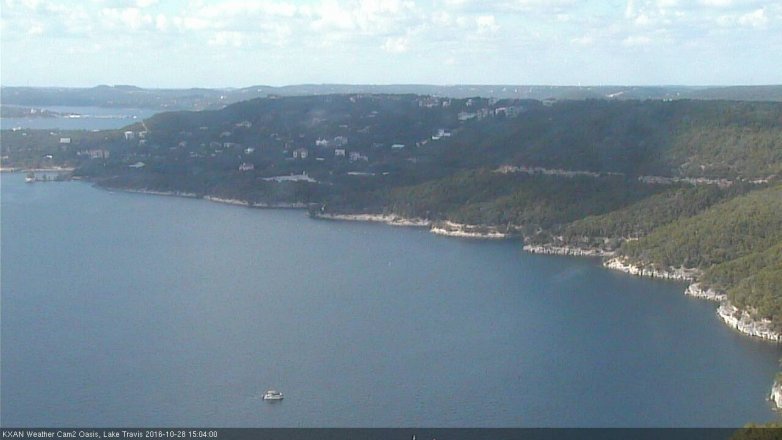 Lake Travis webcam, October 28, 2016 2:30 PM CT