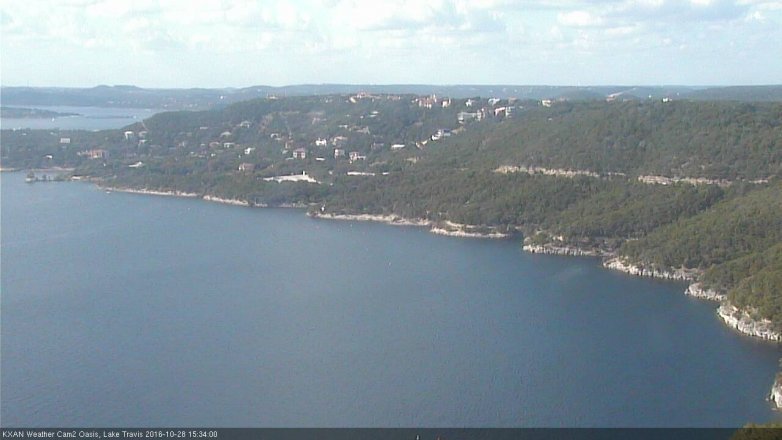 Lake Travis webcam, October 28, 2016 2:45 PM CT