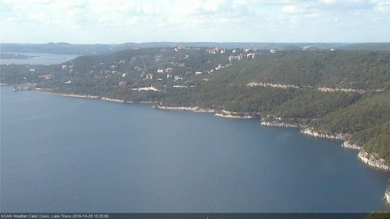 Lake Travis webcam, October 28, 2016 2:55 PM CT