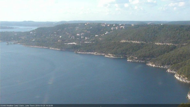 Lake Travis webcam, October 28, 2016 4:00 PM CT