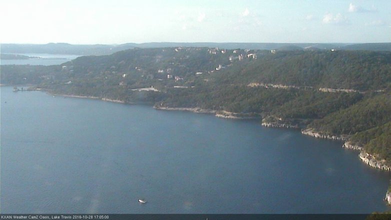 Lake Travis webcam, October 28, 2016 4:35 PM CT