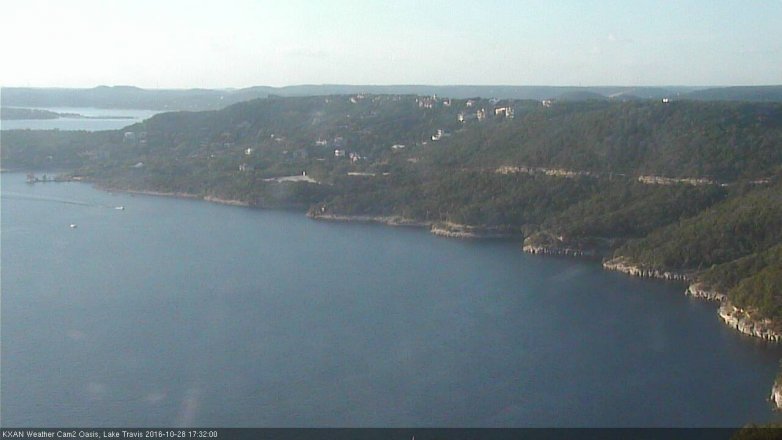 Lake Travis webcam, October 28, 2016 5:00 PM CT