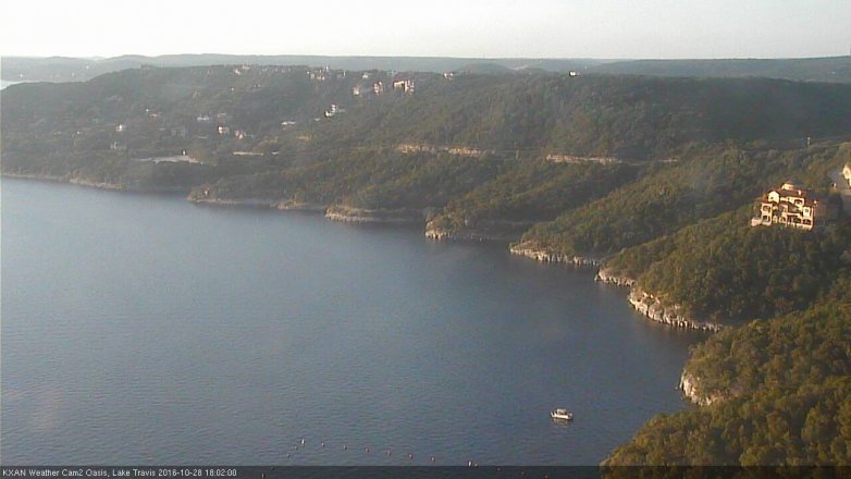 Lake Travis webcam, October 28, 2016 5:15 PM CT