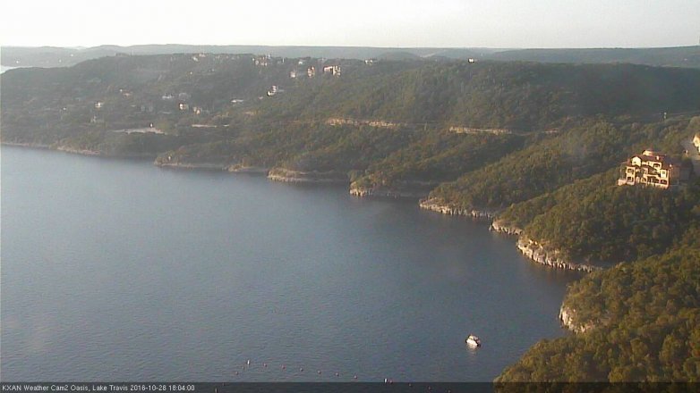 Lake Travis webcam, October 28, 2016 5:20 PM CT