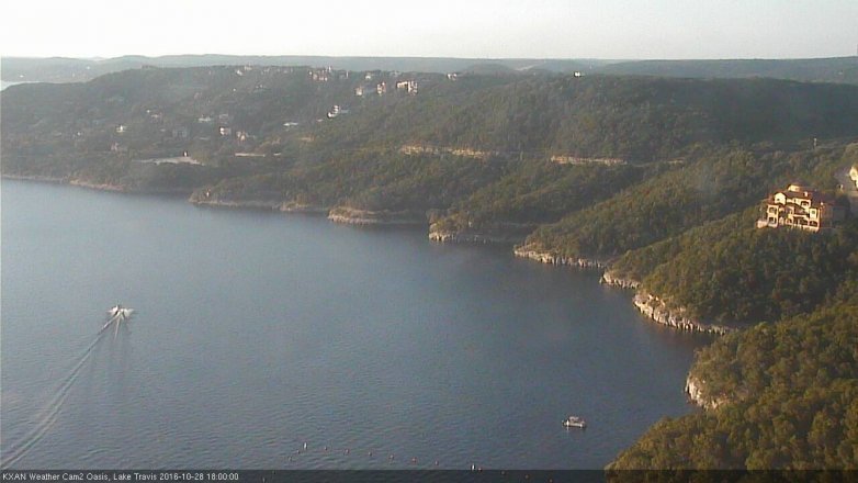 Lake Travis webcam, October 28, 2016 5:25 PM CT