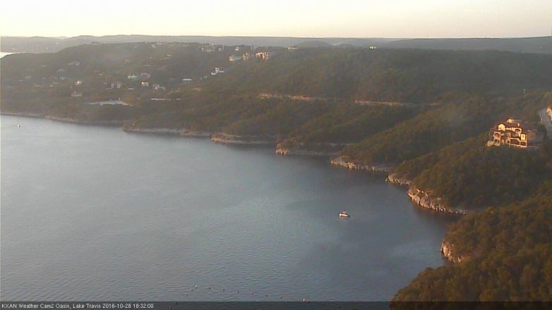 Lake Travis webcam, October 28, 2016 6:00 PM CT