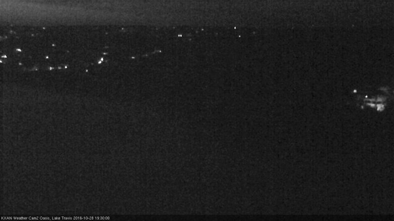 Lake Travis webcam, October 28, 2016 6:45 PM CT