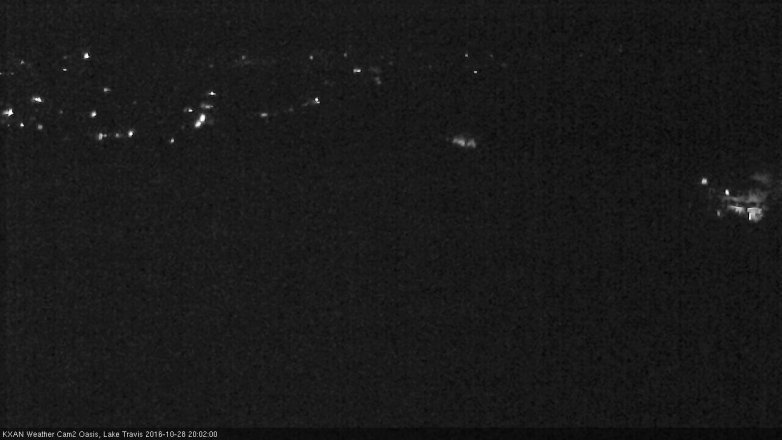Lake Travis webcam, October 28, 2016 7:25 PM CT